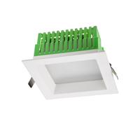 Faretto incasso LED Redo 18W 3000K 90° IP44 forma quadrata EVS02WW