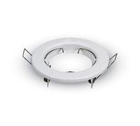 FARETTO INCASSO PORTAFARETTO FISSO LAMPADA GU10 LED TONDO BIANCO FORO 60 MM