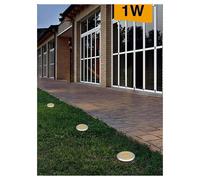 FARETTO INCASSO SEGNAPASSO 12V 1 WATT LUCE 6500K 3000K 4000K VERDE BLU IP68 ES41