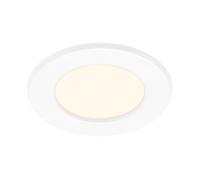 Faretto Incasso Thin Plastica Bianco Nichel Satinato Led Integrato 6W 3000K [EEK: A++]