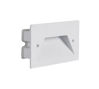Vetrineinrete® Faretto ad incasso per cassetta 503 segnapasso per esterno 3 watt tecnologia cct con switch IP65 (Bianco)