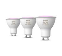 Faretto intelligente Philips Hue White and Color ambiance GU10 3pz LED 4,2W RGB+CCT Bluetooth Zigbee dimmerabile