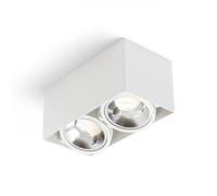 Faretto JAMES II DIMM da soffitto bianco opaco 230V LED 2x15W 24° 3000K