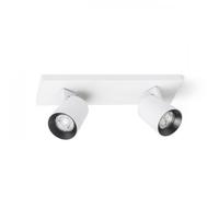 Faretto KENNY II plafoniera/applique bianco/nero 230V GU10 2x35W