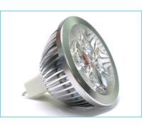 Faretto Lampada LED Dicroica MR16 GU5.3 12V 4W 4X1W Bianco Freddo