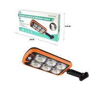FARETTO LAMPIONE LED SMD PANNELLO SOLARE 8W TELECOMANDO SENSORE MOVIMENTO ZB150