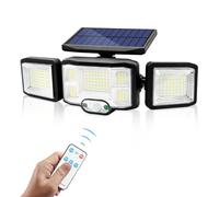 Faretto Lampione Solare Da Esterno Con Pannello Solare Sensore Movimento 190 Led [EEK: A+++]