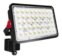 Faretto LED 100W, Indmird 10000LM Faretto LED da Esterno 6500K Bianco Freddo Faretti LED da Esterno IP66 Impermeabile Faro LED Esterno per Terrazza Garage Giardino Cortile Piazza