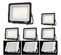 FARETTO LED 3 COLORI 1 DA 3000K A 6500K 10W 20W 30W 50W 100W FARO NERO BIANCO [EEK: A+++]