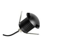 Faretto LED 3W Tridirezionale IP67 Nero - Professional Colore Bianco Caldo 2.700K