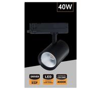 FARETTO LED 40 W PER BINARIO TRACK TRIFASE FARO LUCE NATURALE 4000K IP20 PT4-40W