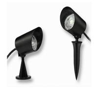 FARETTO LED 7W CON SNODO PICCHETTO STAFFA LAMPADA PER ESTERNO SEGNAPASSI IP65 11