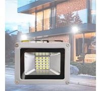 Faretto LED Bianco Freddo da 10 W for Esterni, Impermeabile IP66, Faretto da Parete, Luce di Sicurezza for Esterni, Casa, Piazza, Cortile, Garage, Strada, Vialetto
