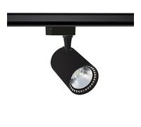 LEDKIA LIGHTING Faretto LED Binario Monofase 40W Bron Nero 4000K Bianco Naturale