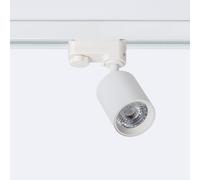 LEDKIA LIGHTING - Faretto LED Binario Trifase 10W | Regolabile | No Flicker UGR15 | Illuminazione Uniforme | Angolo 15º | Uso Commerciale e Domestico, Bianco Naturale 4000K, Alluminio