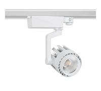 LEDKIA LIGHTING - Faretto LED Binario Trifase 30W Dora | Tecnologia COB | Angolo Luce 36º | Applicazione Showroom e Negozi, Bianco Caldo 2700K, Policarbonato