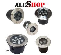 FARETTO LED CALPESTABILE ESTERNO 1W 3W 5W 7W 9W 12W SEGNAPASSI GIARDINO IP68/67 [EEK: A+]