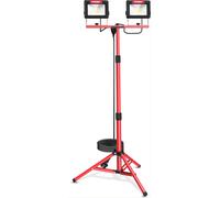 FARETTO LED CANTIERE 2X60W ALTA LUMINOSITÀ 14000 LUMEN PORTATILE RESISTENTE IP65