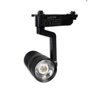 Faretto led cob 20 e 30w x staffa binario luce 3000k 4000k e 6500k proiettore [EEK: A]