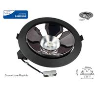 Faretto Led COB da Incasso 30W 4000K Rotondo Riflettore Orientabile Carcassa Ne