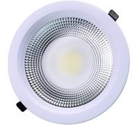 Faretto LED COB JANDEI 15W 6000K 1350Lm IP44 Driver esterno in alluminio bianco