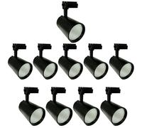 Faretto LED COB JANDEI per binario monofase 30W 220V Nero Distribuzione uniforme