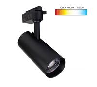 Faretto LED COB per Binario Monofase da 30W sistema CCT 3 tonalità luce Bianca [EEK: A+]