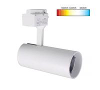 Faretto LED COB per Binario Monofase da 30W sistema CCT 3 tonalità luce Bianca [EEK: A+]