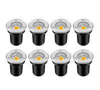 Faretto LED da 8 Pezzi,faretti LED da 3 W,Illuminazione da Terra,Illuminazione da Esterni a Bassa Tensione Impermeabile IP67,Lampada da Pavimento LED da Incasso,per vialetti,terrazze,gradini,