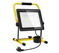 Faretto LED da Cantiere 100W,Faretto LED Portatile con Spina & Cavo 9.84ft,6500K Bianco Rotazione 360° Faro LED Portatile,Impermeabile IP66 Faretti LED per Giardino, Cantiere, Garage