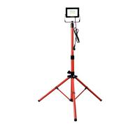 Faretto LED da Cantiere 1800lm (20W); Luce da lavoro Cavo 3m; Proiettore impermeabile IP65. Treppiede estensibile fino a 155cm.Orientabile e pieghevole.Luce naturale 4000K.Per lavori,Garage, barbecue