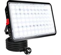 Faretto LED Da Esterno 200W, Faro LED Da Esterno Con Spina, Super Luminosa 20000