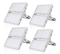 Faretto LED da Esterno 200W - Super Luminoso 20000LM Faro LED Esterno 6500K Bianco Freddo Faretti LED Esterno, IP66 Impermeabile Faretto LED da Esterno per Giardino,Patio, Cortile, Terrazza, 4 Pezzi