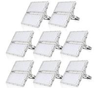 Faretto LED da Esterno 200W - Super Luminoso 20000LM Faro LED Esterno 6500K Bianco Freddo Faretti LED Esterno, IP66 Impermeabile Faretto LED da Esterno per Giardino,Patio, Cortile, Terrazza, 8 Pezzi