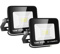 Faretto LED Da Esterno, 2X 10W Faro Da Lavoro a LED 6500K, Luce Di Sicurezza Led