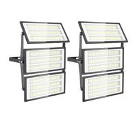 Faretto LED da Esterno 300W, Super Luminoso 30000LM Faro LED Esterno 6500K Bianco Freddo Faro led Esterno, IP66 Impermeabile Faretti LED Esterno per Giardino, Patio, Cortile, Terrazza, Garage, 2 Pezzi