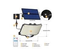 Faretto Led da Esterno con pannello Solare 234 led