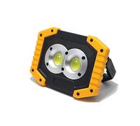 Faretto Led da Esterno, Proiettore LED COB Portatile 20w Proiettore Con Ricarica USB Faretto USB 18650 Faro Da Campeggio Portatile A LED(Set 1)