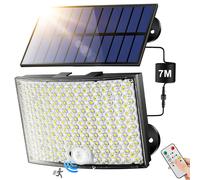 Faretto Led da Esterno Solare [268LED/ 5Modes/ 7M]Faro Led Esterno con Pannello