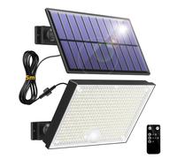 Faretto Led da Esterno Solare 400LED Luci Solari da Giardino 3 Modalità Luce