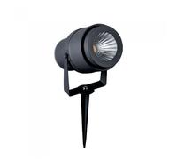 FARETTO LED COB 12W CON PICCHETTO GRIGIO IP65 4000K (BIANCO NATURALE)