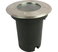 FARETTO LED DA GIARDINO CALPESTABILE Finitura Acciaio inox Ø 12/7,4 x H. 12,5 cm.