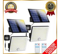 Faretto Led da GIARDINO Faro con panello Solare Sensore Di Movimento Luce Solare