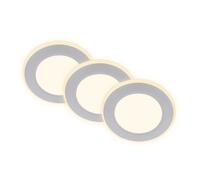 Faretto LED da incasso 3 luci Slim luce notturna Ø9,3x2,4cm Cromo Cromo