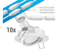 Faretto LED da incasso a soffitto DEX orientabile GU49, 14W ciascuno 450lm