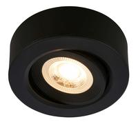 BRILONER - Faretto da superficie e da incasso 2 in 1 LED, orientabile, spot LED 230V, f, foro 68 mm, 90x30 mm (LxA), nero