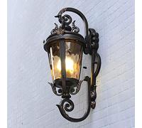 Faretto LED da incasso, Lampada da parete con corridoio da parete da esterno Sconce sconde tradizionale illuminazione del patio portico con base E27(Xs)