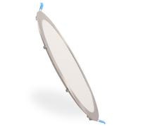 Faretto Led da incasso Nickel 25W Rotondo Cornice argento Apertura 120 gradi CCT temperatura colore regolabile M LEDME