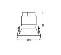 Faretto LED da incasso OSRAM TWIST, bianco/bianco, 830, Ø 9,3 cm, metallo Osram