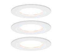 Faretto LED da incasso Paulmann Nova Coin, set da 3, bianco, rotondo, Paulmann